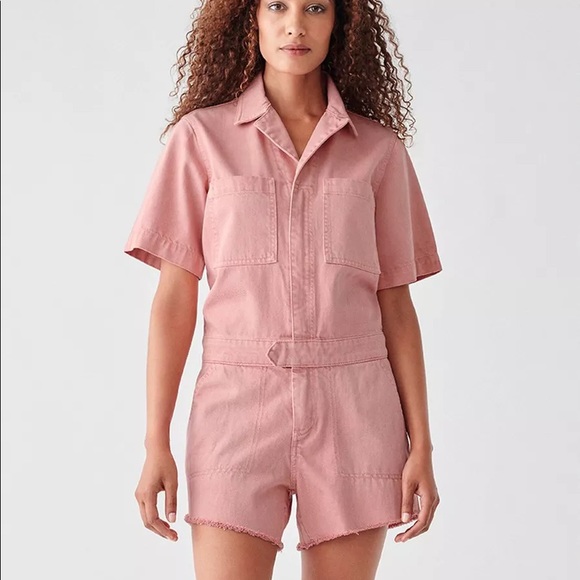 DL1961 Pants - DL1961 Hannah Romper In Burnt Coral